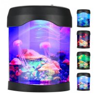 Светодиодный ночник Медузы в аквариуме электронные LED Jellyfish Mood Lamp