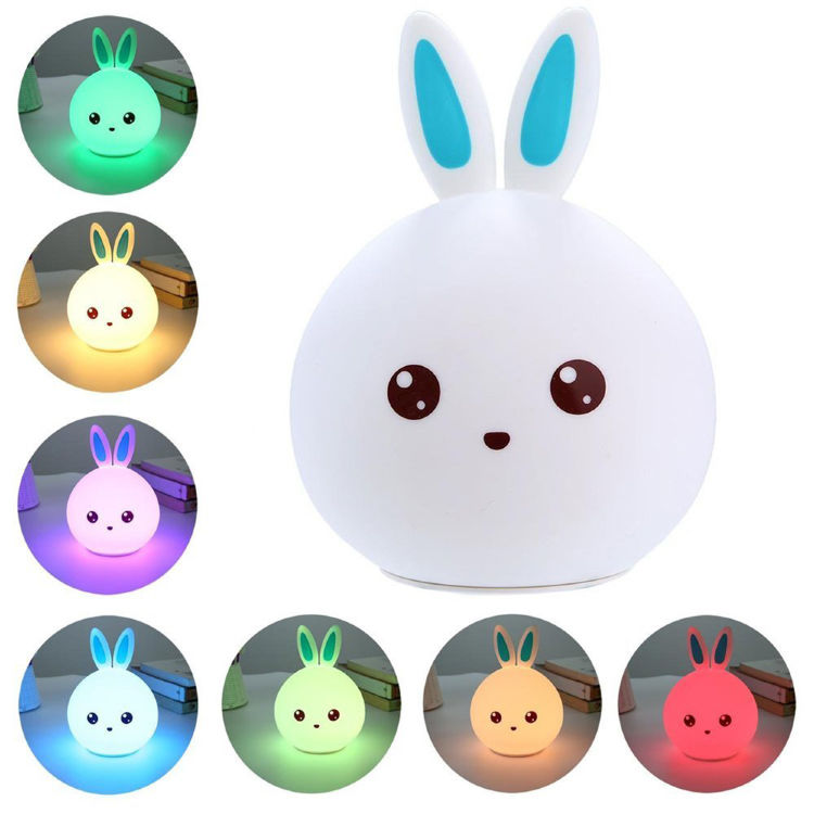 Мягкий силиконовый ночник Кролик Cute Rabbit LED