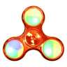 Светящийся спиннер Fidget Hand Spinner с LED подсветкой - красный металлик