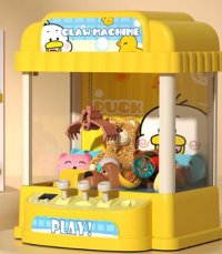 Игровой Автомат Хватайка USB желтый Claw Machine